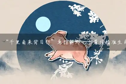 “千里南来背日行”词语作答解答解释落实