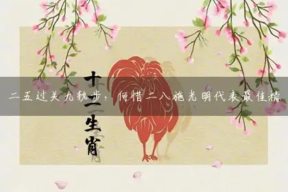 二五过关九轨步,何惜二八施光明词语作答解答解释落实