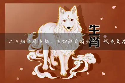 “二三组合有玄机,三四组合有财气”词语作答解释解答落实